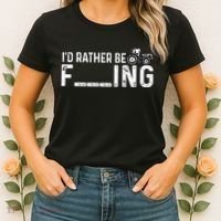 I'd Rather Be Farming Funny Farmer Joke Farmer Tractor Tee Women's T-Shirt thumb 2