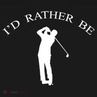 Id Rather Be Golfing Playing Golf Golfer Graphic Gift Backpack thumb 2