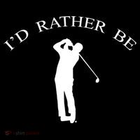 Id Rather Be Golfing Playing Golf Golfer Graphic Gift Bucket Hat thumb 4