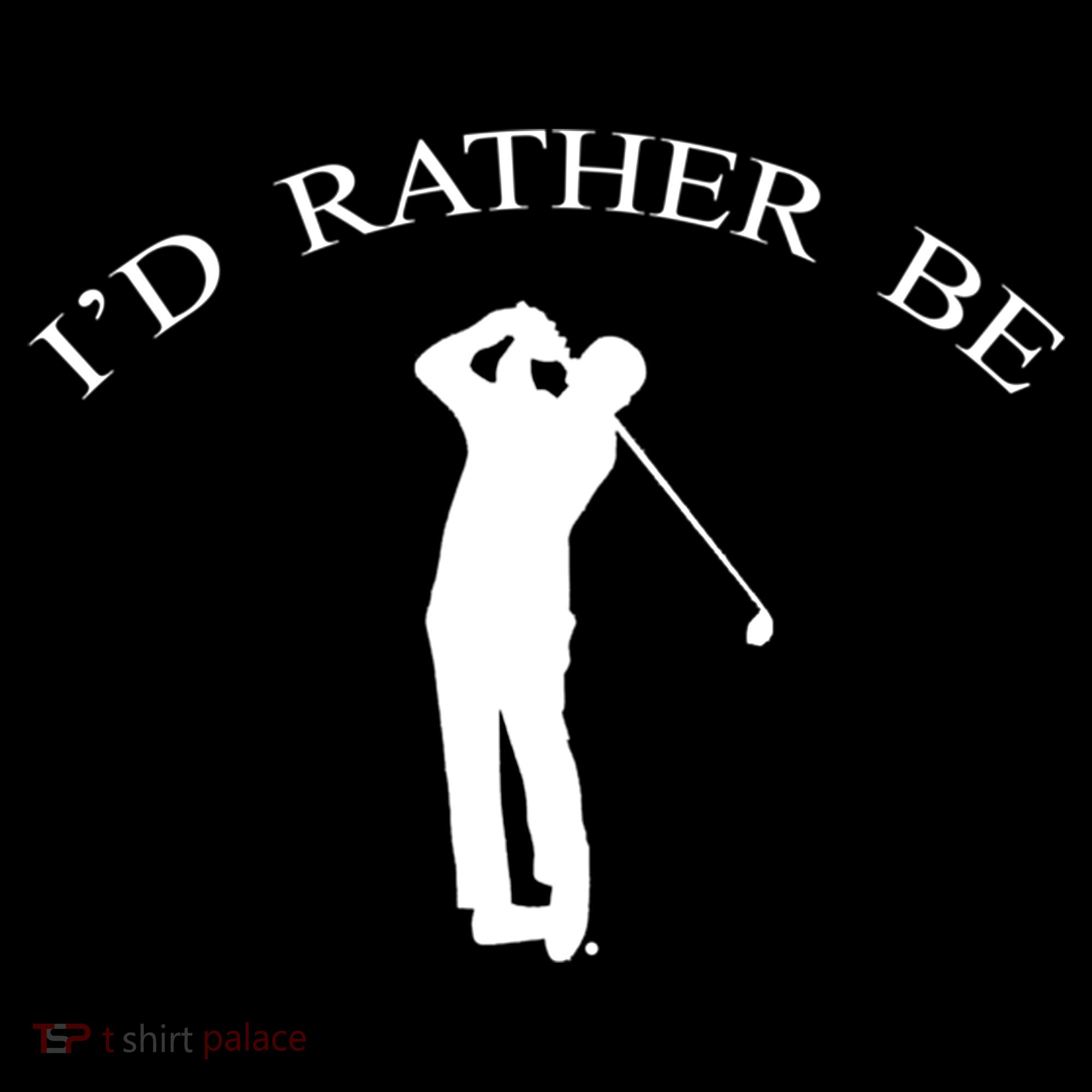 Id Rather Be Golfing Playing Golf Golfer Graphic Gift Bucket Hat