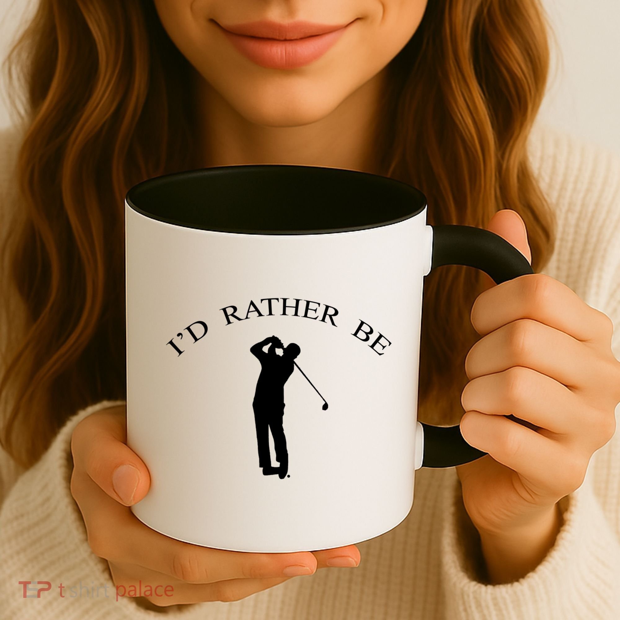 Id Rather Be Golfing Playing Golf Golfer Graphic Gift Coffee Mug