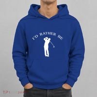 Id Rather Be Golfing Playing Golf Golfer Graphic Gift Hoodie thumb 0