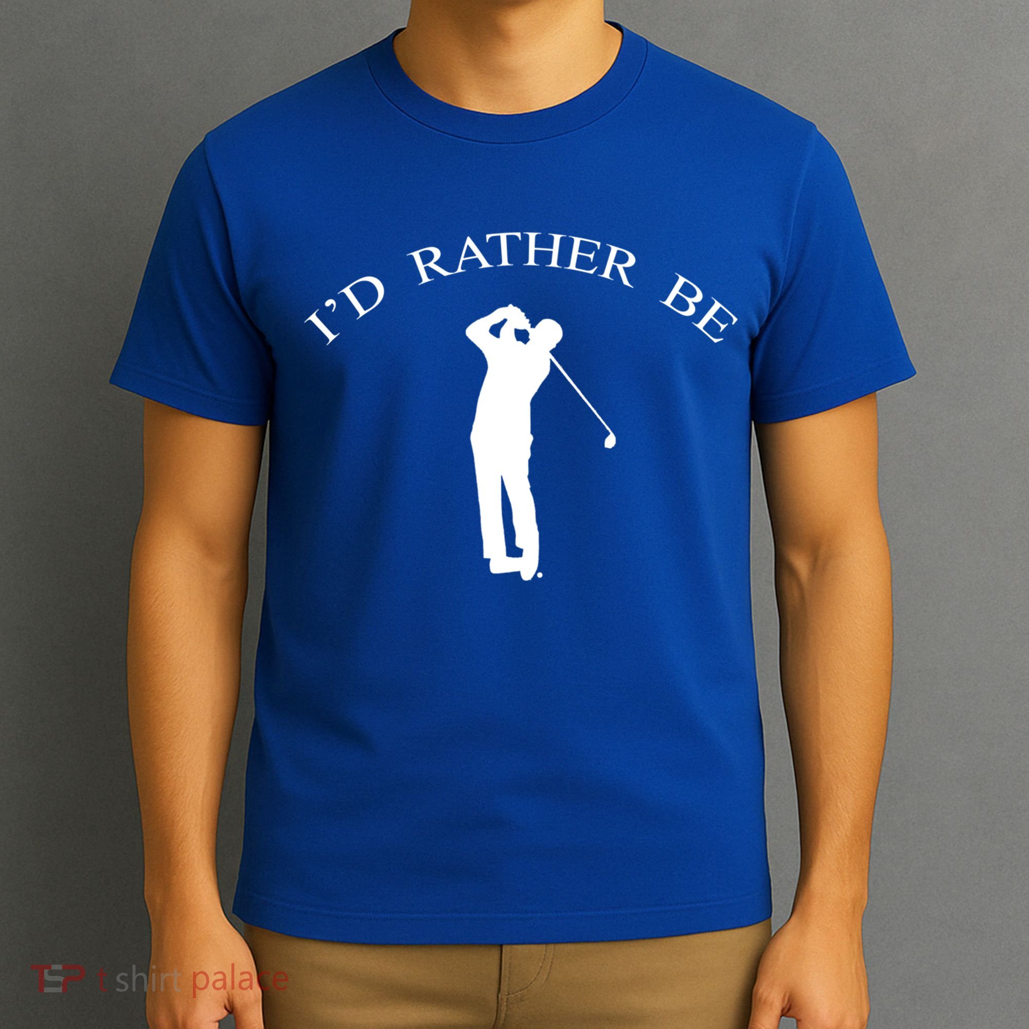 Id Rather Be Golfing Playing Golf Golfer Graphic Gift T-Shirt