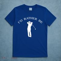 Id Rather Be Golfing Playing Golf Golfer Graphic Gift T-Shirt thumb 5