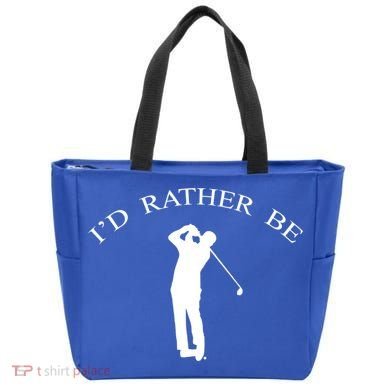 Id Rather Be Golfing Playing Golf Golfer Graphic Gift Tote Bag