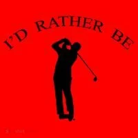 Id Rather Be Golfing Playing Golf Golfer Graphic Gift Santa Hat thumb 1