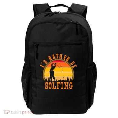 Id Rather Be Golfing Vintage Retro Style Golf Lovers Cute Gift Backpack