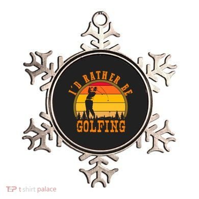 Id Rather Be Golfing Vintage Retro Style Golf Lovers Cute Gift Ornament
