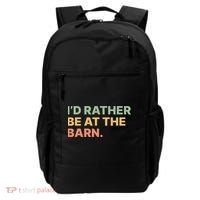 I'd Rather Be At The Barn Funny Horse Lover Backpack thumb 0