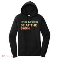 I'd Rather Be At The Barn Funny Horse Lover Women's Hoodie thumb 0