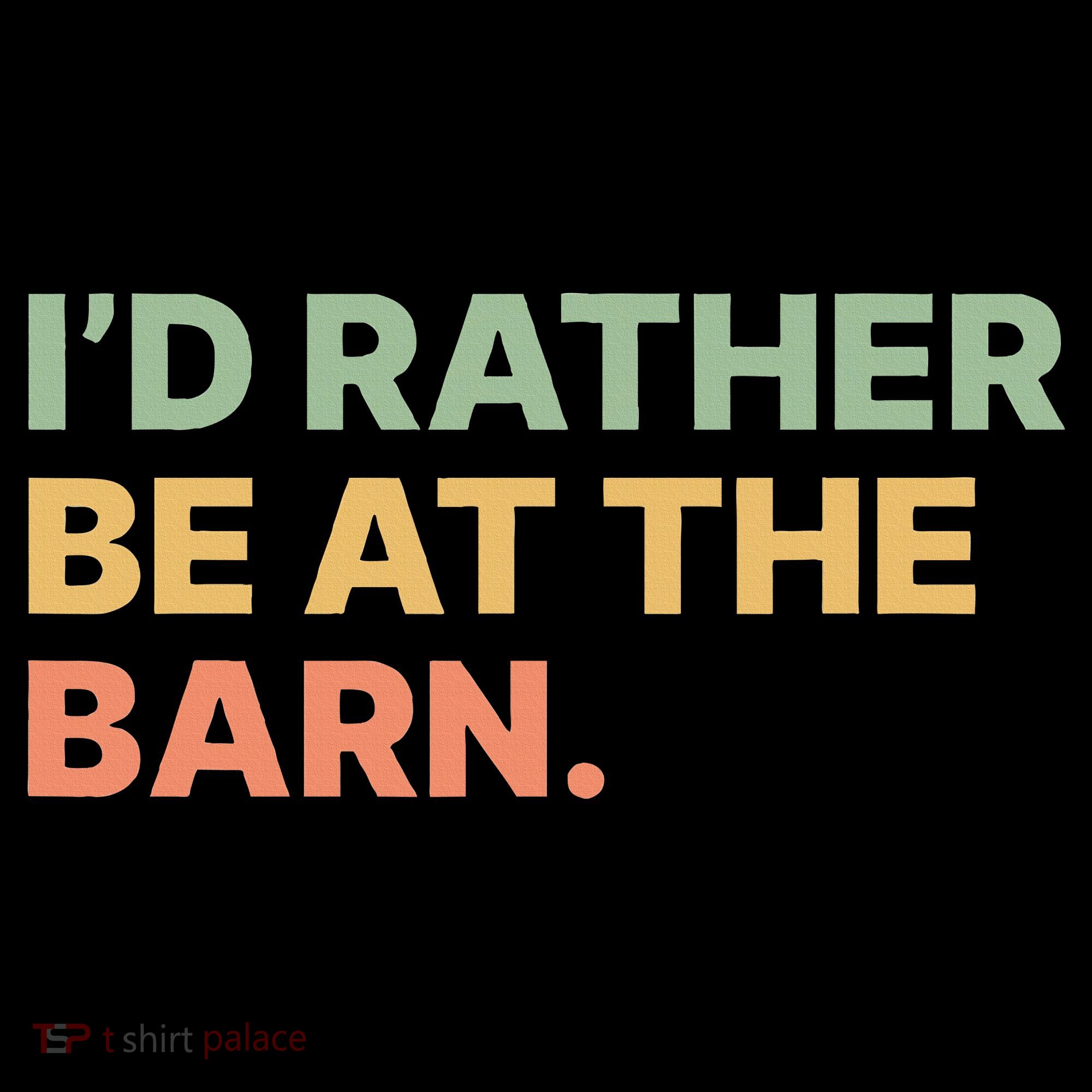 I'd Rather Be At The Barn Funny Horse Lover Women's Hoodie