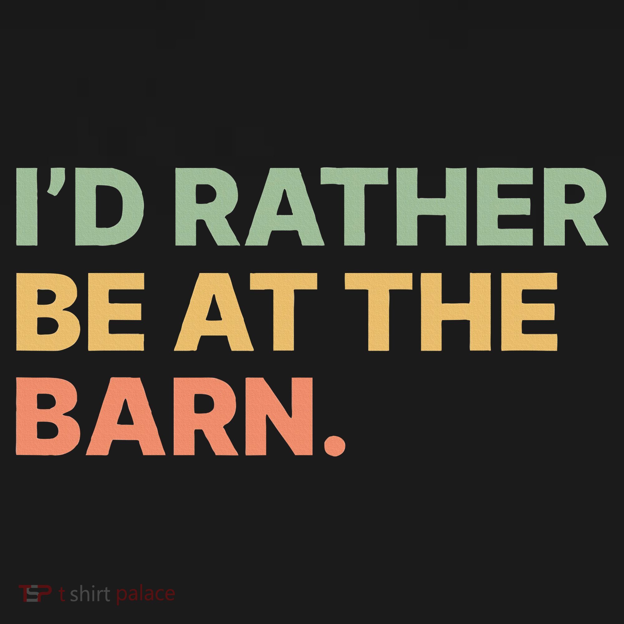 I'd Rather Be At The Barn Funny Horse Lover Women's Tank Top