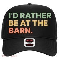 I'd Rather Be At The Barn Funny Horse Lover Hat thumb 0