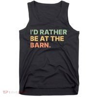 I'd Rather Be At The Barn Funny Horse Lover Tank Top thumb 0