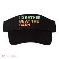 I'd Rather Be At The Barn Funny Horse Lover Visor thumb 0