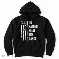 ID Rather Be At The Gun Range Usa Flag Funny Guns Joke Hoodie thumb 0