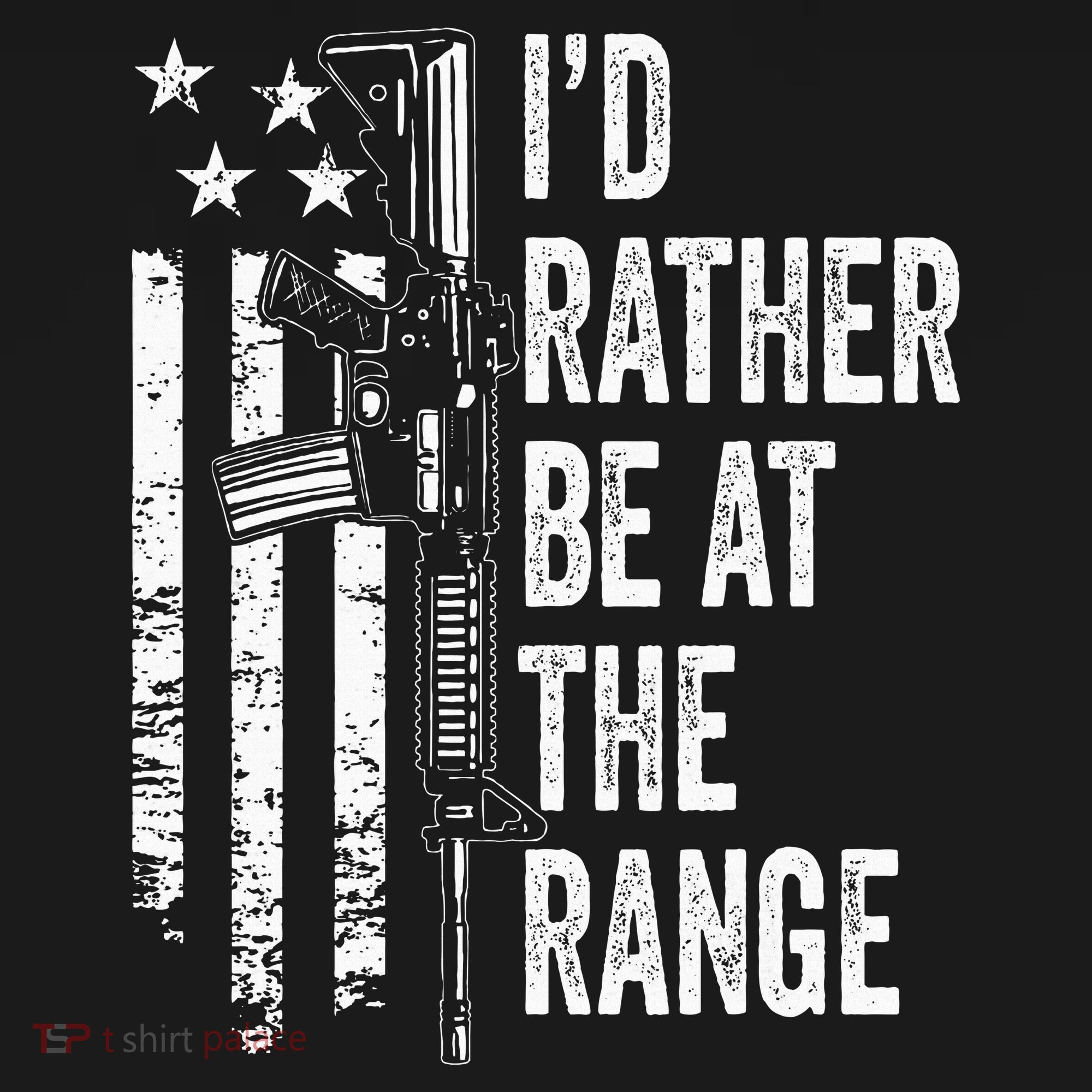 ID Rather Be At The Gun Range Usa Flag Funny Guns Joke Women's Hoodie