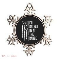 ID Rather Be At The Gun Range Usa Flag Funny Guns Joke Ornament thumb 0