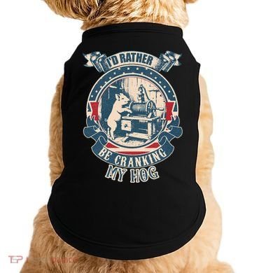 ID Rather Be Cranking My Hog Doggie Tank