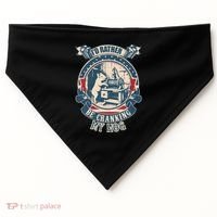 ID Rather Be Cranking My Hog USA-Made Doggie Bandana thumb 0