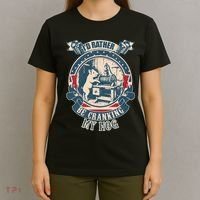 ID Rather Be Cranking My Hog T-Shirt thumb 4