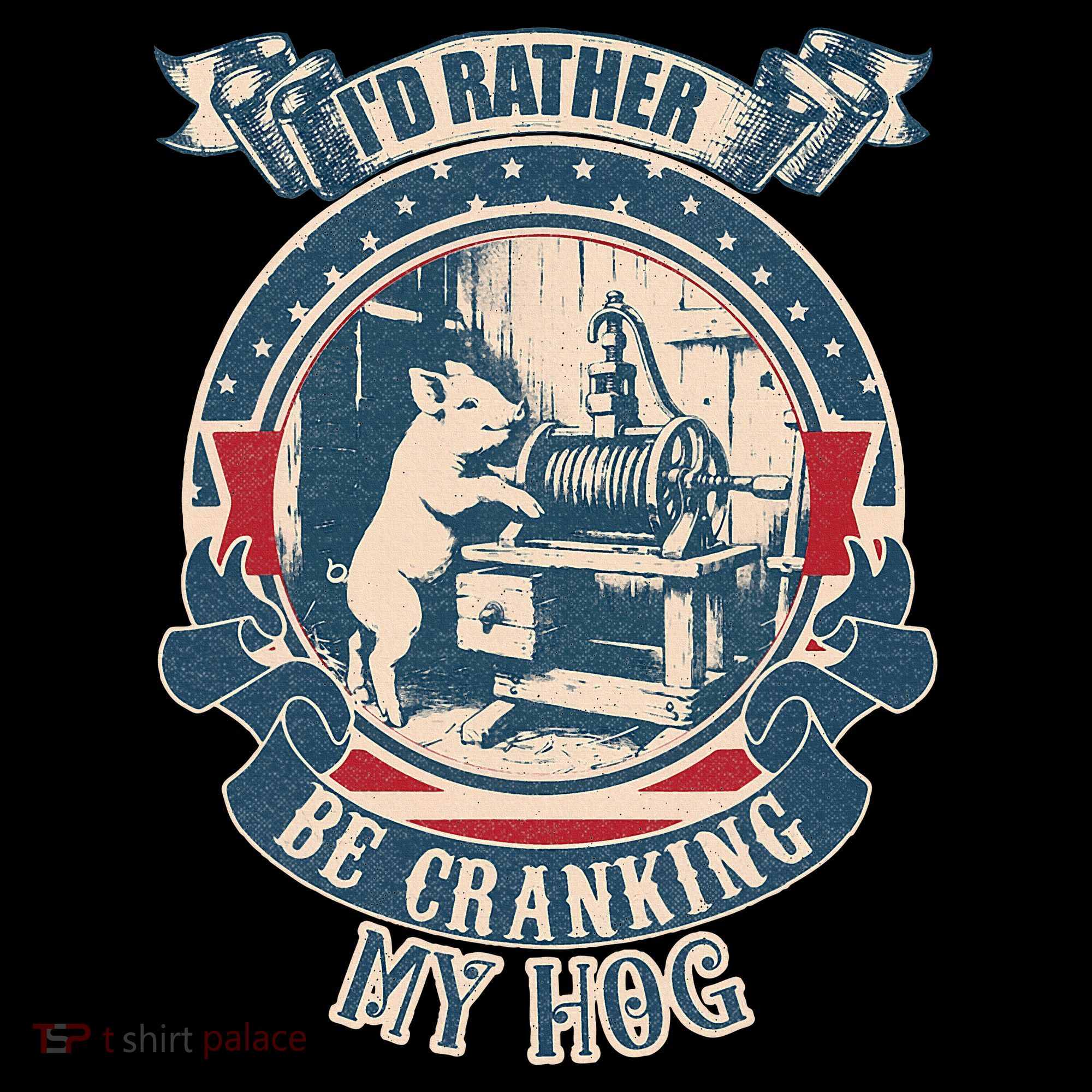 ID Rather Be Cranking My Hog Baby Bodysuit