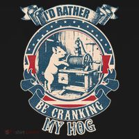 ID Rather Be Cranking My Hog Toddler Hoodie thumb 2