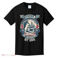 ID Rather Be Cranking My Hog Kids T-Shirt thumb 0
