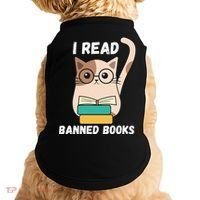 I Read Banned Books Doggie Tank thumb 0