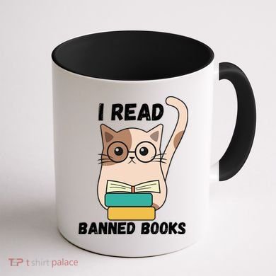 I Read Banned Books Coffee Mug back