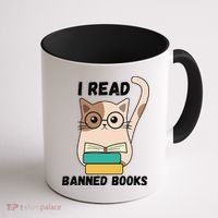 I Read Banned Books Coffee Mug thumb 1