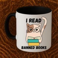 I Read Banned Books Coffee Mug thumb 2