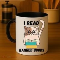 I Read Banned Books Coffee Mug thumb 4