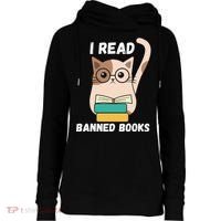 I Read Banned Books Womens Funnel Neck Pullover Hood thumb 0