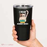 I Read Banned Books Tumbler thumb 2