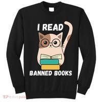 I Read Banned Books Tall Sweatshirt thumb 0