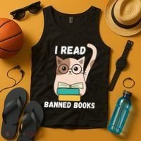I Read Banned Books Tank Top thumb 4