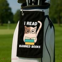 I Read Banned Books Golf Towel thumb 2