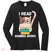 I Read Banned Books Women's Long Sleeve Shirt thumb 0