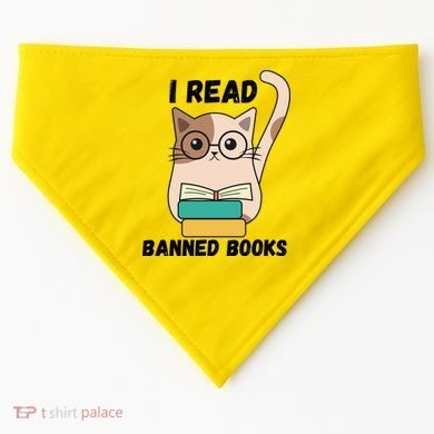 I Read Banned Books USA-Made Doggie Bandana