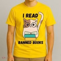 I Read Banned Books T-Shirt thumb 3