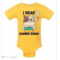 I Read Banned Books Baby Bodysuit thumb 0