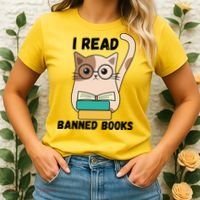 I Read Banned Books Women's T-Shirt thumb 2