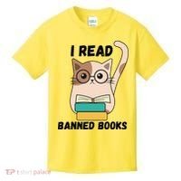 I Read Banned Books Kids T-Shirt thumb 0