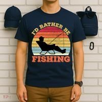 I'd Rather Be Fishing T-Shirt thumb 6