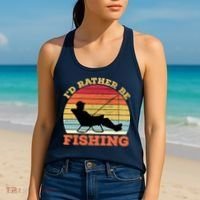 I'd Rather Be Fishing Women's Tank Top thumb 2