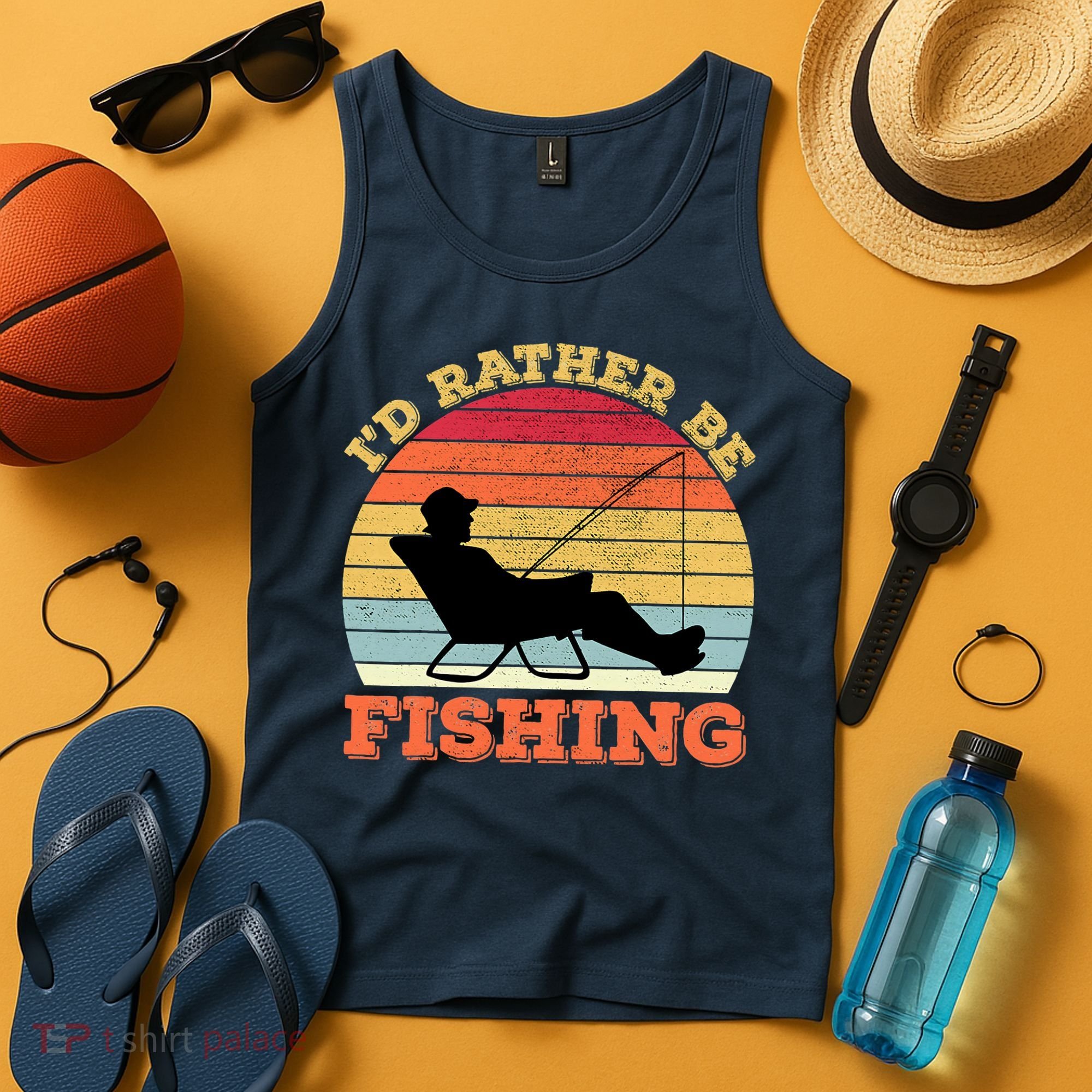 I'd Rather Be Fishing Tank Top