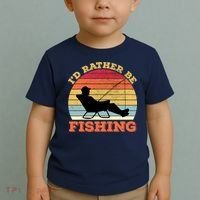 I'd Rather Be Fishing Toddler T-Shirt thumb 2