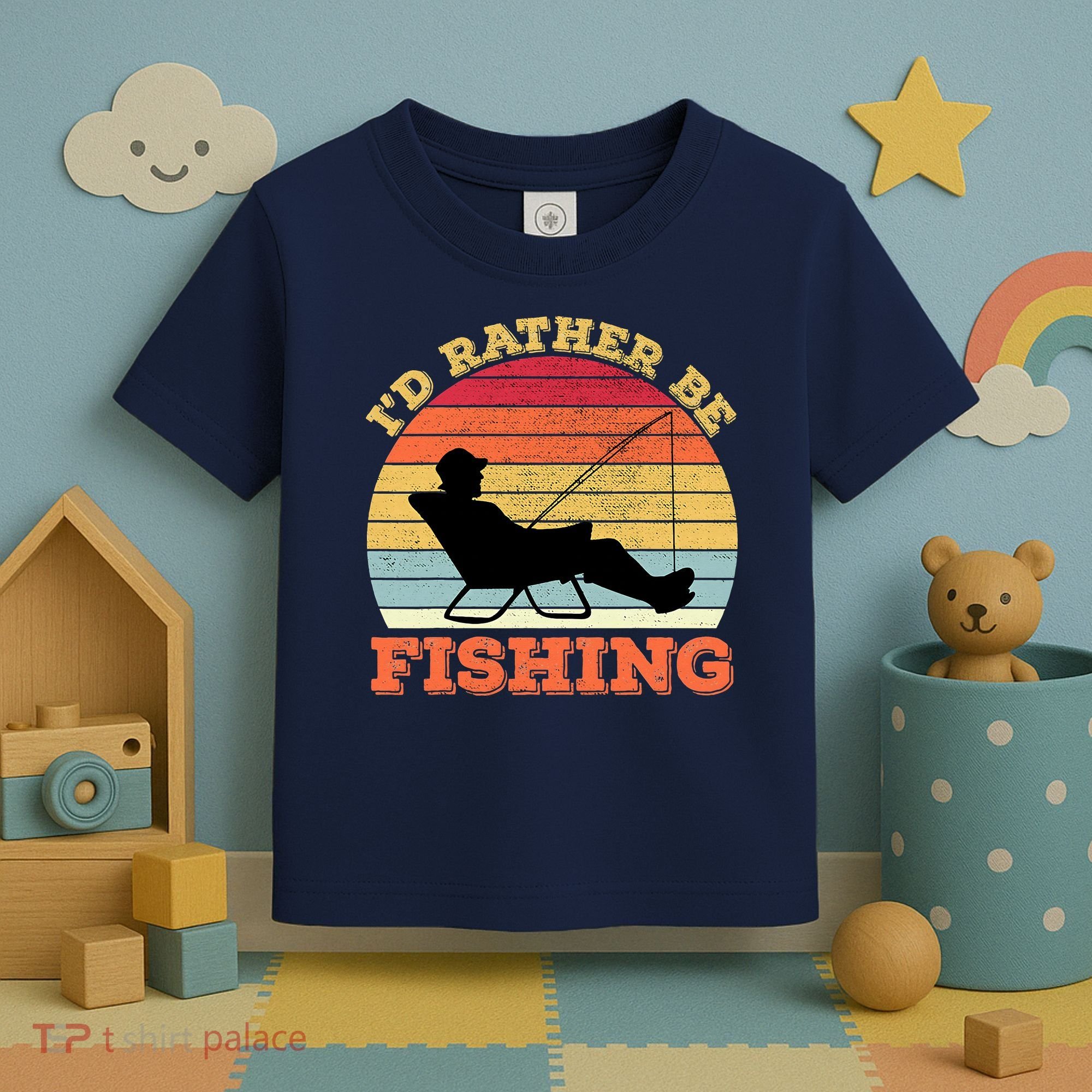 I'd Rather Be Fishing Toddler T-Shirt