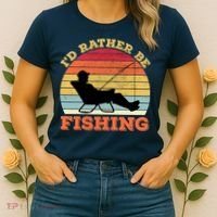 I'd Rather Be Fishing Women's T-Shirt thumb 2